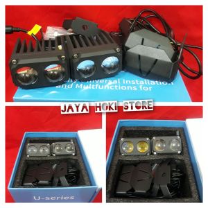 LAMPU TEMBAK MODEL VAHID U95 FOGLAMP LED PROJECTOR 2 WARNA U95