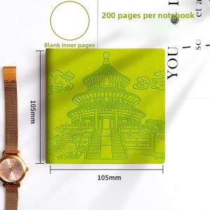 Travel Stamp Book Museum Collection High Aesthetic Square Thick Portable Mini Pocket Creative Tourism Stamp Souvenir Notebook