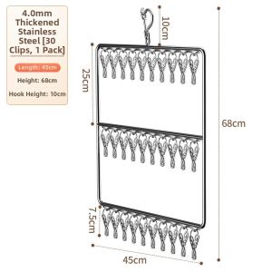 LIKE | Windproof Stainless Steel Socks and Underwear Drying Rack