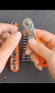 MOTOX Hexagon Ratchet Spanner 1/4inch Mini Quick Release Socket เครื่องมือ มือจับในครัวเรือนซ่อมประแจไขควงสําหรับรถยนต์