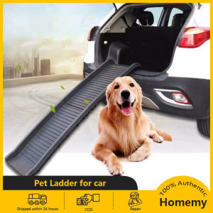 Medium and large dog pet stairs folding non-slip steps plastic slope ladder dog up and down car ladder trunk climbing ladder
