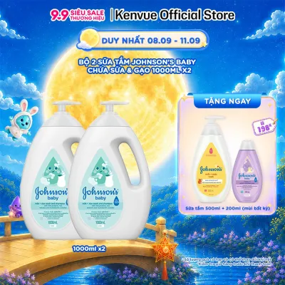 Bộ 2 chai Sữa tắm Johnsons Baby 1000ml x 2