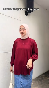 Amena Blouse Kemeja Wanita Kekinian Terbaru Rayon Premium