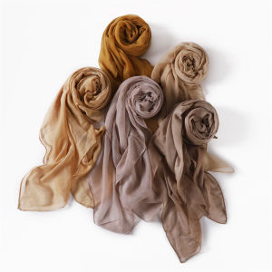 Jifang Hot Sale 180x90cm Women Plain Candy Color Cotton Linen Long Pashmina Shawl Breathable Soft Voile Shawls Scarf 58 Colors SL227