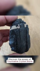 Tourmaline Raw Natural Crystal Stone Block Negativity Grounding Main Door Great for Office & Home Protection