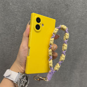 Yellow Square Corner iPhone Case Precision Holes Protective Cover for Apple 16Promax 15Pro 14Advanced Couple 13 12 plus Models