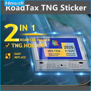 【Howdi Car Outlets】【2 in 1 】Touch N Go & Roadtax Holder Stick Roadtax Cover RFID Sticker Kereta