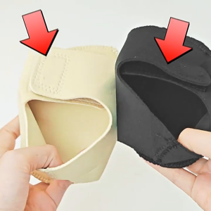 VTTO 1 Pair Back Heel Protective Sleeve Heel Pad Velcro Adjustable Gel Heel Protectors Washable Arch Wrap Flat Feet Support Pain Relief Plantar Fasciitis