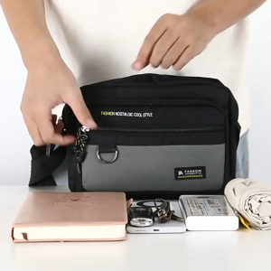 Wholesale Multi Layer Waterproof Mens Messenger Bag Crossbody Square Sling Bag Shoulder Bags Travel Wallet