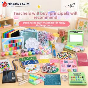 MINGZHUO | Childrens DIY Craft Materials Twisted Rods Stone Clay Blown Paper Quilling