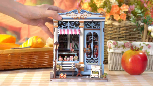 CUTEBEE GC207 บ้านตุ๊กตา DIY บ้านของเล่น เหมาะสำหรับเด็กและผู้ใหญ่ ของขวัญวันเกิด-ซีรีย์เดินชมเมือง