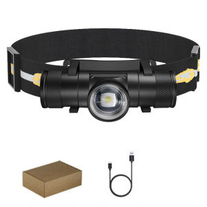 Đèn Pha LED Có Thể Phóng To Mạnh Mẽ Loại C USB 18650 Màn Hình Hiển Thị Nguồn Đèn Pha Đèn Pin Dành Cho Cắm Trại Câu Cá Săn Bắn 10W Góc Chùm Tia 180 °