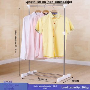 Indoor Stainless Steel Clothes Drying Rack Single Rod Foldable Retractable Quilt Drying Frame Balcony Bedroom Living Room