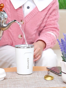 304 Stainless Steel Coffee Tea Cup Mug Vacuum Insulated Thermal Flask Bottle Travel Tumbler MOQ