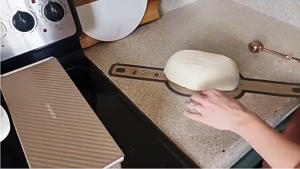 Silicone Bread Baking Mat with Long Handles Reusable Non-Stick for Dutch Oven Air Fryer Alas Dapur