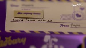 Spesial Valentine Cadbury Chocolate Dairy Milk 62G FREE kartu ucapan CINTA tingal tulis di note