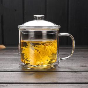 Double Layered Vintage Heat-Resistant Glass Teacup