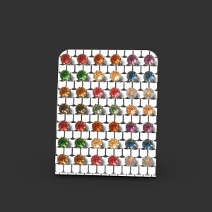 EARRINGS EARRING EAR STUD STUDS JEWELRY JEWELLERY HOLDER STORAGE ORGANIZER MINI SMALL RACK CASE SHOWCASE DISPLAY STAND CLEAR ACRYLIC 42 HOLES TEMPAT PENYIMPANAN RAK PAJANGAN ANTING PERHIASAN AKRILIK BENING TRANSPARAN MOTIF PATTERN FREESTYLE GEOMETRIC-11