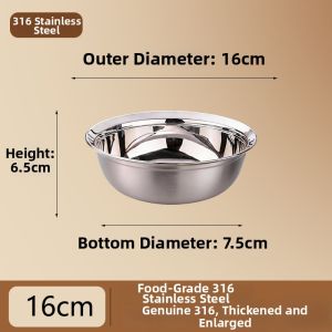 Thickened Stainless Steel Bowls