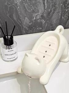 Hộp Đựng Xà Phòng Hình Mèo Nhựa Sáng Tạo Dễ Thương Tủ Đựng Đồ Phòng Tắm Tủ Đựng Đồ Vệ Sinh Cá Nhân Hộp Đựng Xà Phòng Treo Tường