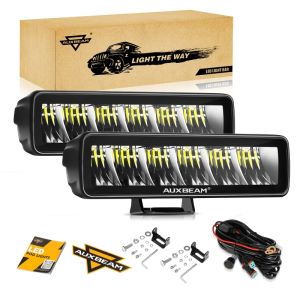 2Pcs 6.3 inch CM-5030PR LED Driving light white light black shell with Harness set