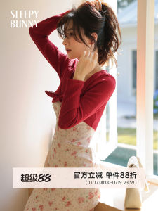 Floral Print Halter Neck Chiffon Dress Womens Spring French Style Gentle Waist Cinched Slimming Drapey Long Skirt Maxi Dress