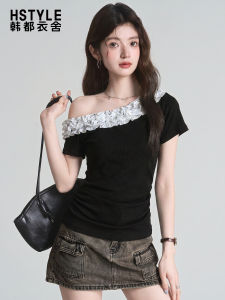 HSTYLE | Áo Thun Ôm Body Cổ Trụ