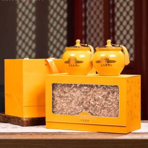 High-End Ceramic Tea Leaf Storage Box Empty Gift Box Gold Bud Tea Canister Royal Style Packaging Box Handmade Porcelain Box