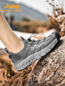 Jeep | Jeep Casual Mens Shoes Breathable Sports Shoes Lightweight Outdoor Shock Absorption Hiking Shoes Anti-slip Comfortable Walking Shoes