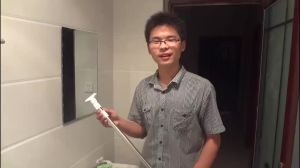 Shower Curtain Rod Set No Drilling Required Stainless Steel Material 201 Square Head Telescopic Shower Curtain Rod