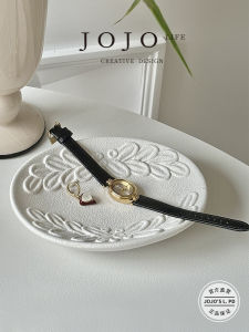 Đĩa Ăn Viền Nồi Gốm Màu Kem Phong Cách Bắc Âu Lãng Mạn Kiểu Pháp JOJOS L. PD Đồ Dùng Nhà Bếp Thiết Yếu Đĩa Ăn Viền Nồi