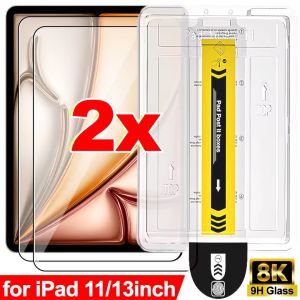 9H Tempered Glass Films for IPad 11th 2025 HD Clarity Screen Protector with Easy-Install Box for IPad Air6 11inch Air 13inch