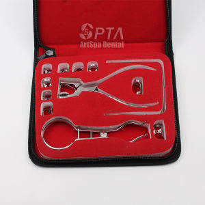 Dental Dam Puncher Lab จัดฟันเครื่องมือสําหรับทันตแพทย์ Rubber Dam Perforator ทันตกรรม Dam Hole Puncher คีม 1 ชุดฟัน Care