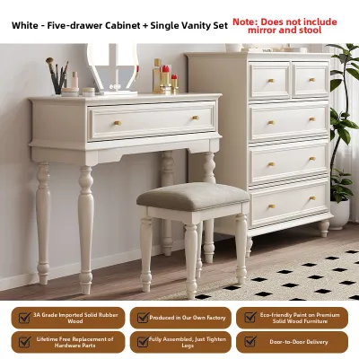 American Style Solid Wood Drawer Chest Storage Cabinet