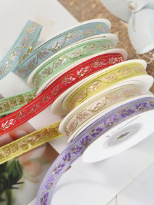 Ruy Băng Thắt Nút Bướm Thủ Công Thêu Viền Ren Dệt Ruy Băng Ruy Băng Lụa Phụ Kiện Tóc Quần Áo Satin Đóng Gói Quà Tặng Trang Trí