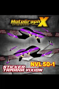 STRIPING TERLARIS STIKER VARIASI MOTOR NEW VIXION LIGHTING NVL 50