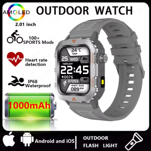 Men Smart Watch GPS Tracker HD Bluetooth Call Health Monitor Smartwatch IP68 Waterproof Sports Watches LED Lamp For Android IOS