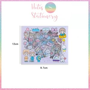 [HOTIS] Hộp 10 tờ Sticker Anime Nhật Hàn Trung trang trí sổ