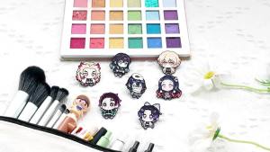 Bandai | Cute Chibi Japanese Warrior Style Anime Character Enamel Pins Cartoon Boy Girl Lapel Brooches Hard Metal Badges for Backpack