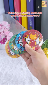 Cermin Karakter Superhero Face Dan Logo Souvenir Berbagai Superhero Pin Karakter Hadiah Ulang Tahun Gift