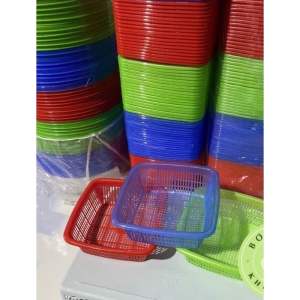 Combo 3 Rổ Nhựa Vuông Tròn Việt Nhật Mini Mã Sản Phẩm: 3295 3291 Đựng Rau Sống