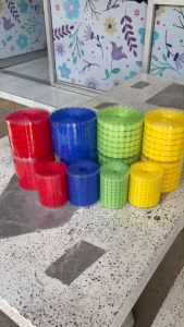 เวลโก้เทปรุ่นสีสัน เทปตีนตุ๊กแกทรงกลมชนิดมีกาวตัว ขนาด 10mm-25mm sticky velcro tape