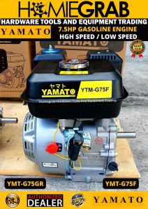 YAMATO GASOLINE ENGINE 7.5HP / TANABE JAPAN GASOLINE ENGINE 7.5HP (HIGH SPEED / LOW SPEED)‼️HEAVY DUTY‼️