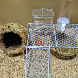 Thatched Chicken Coop Egg Hatching Nesting Box Warmth for Poultry Birds Such as Quails Parrots Specialized Pet Care Supplies