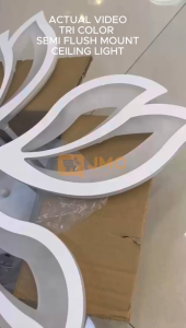 MULAWIN Modern Nordic Aesthetic White Direct Ceiling TR COLOR LED Light Bedroom Living Room Lights