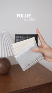 Ví đựng tiền mini da cá sấu SEEME Follie Wallet dáng ngắn