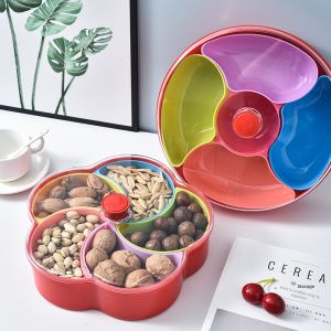 ZHIZHOU | Rotating Multi-compartment Plastic Snack Box