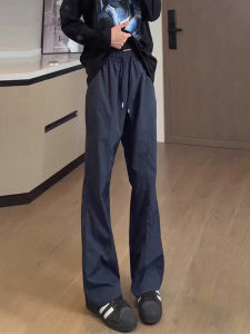 กางเกงขายาวทรงหลวมสไตล์อเมริกันสำหรับผู้ชาย ทรงตรง ทรงขากระบอกเล็ก แห้งเร็ว กางเกงขายาวลำลองฤดูใบไม้ร่วง