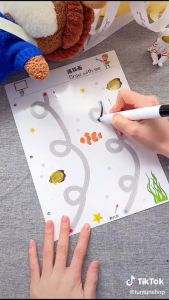 Bộ sách học liệu tập viết tập tô có thể xoá được nối điểm nối số luyện cầm bút - ĐỒ CHƠI GIÁO DỤC - SP0423