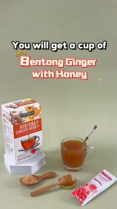 CAROMA BENTONG GINGER WITH HONEY 18g x 10S | Halal Halia Bentong dengan Madu Teh Halia dengan Madu| Ginger Tea with Hon